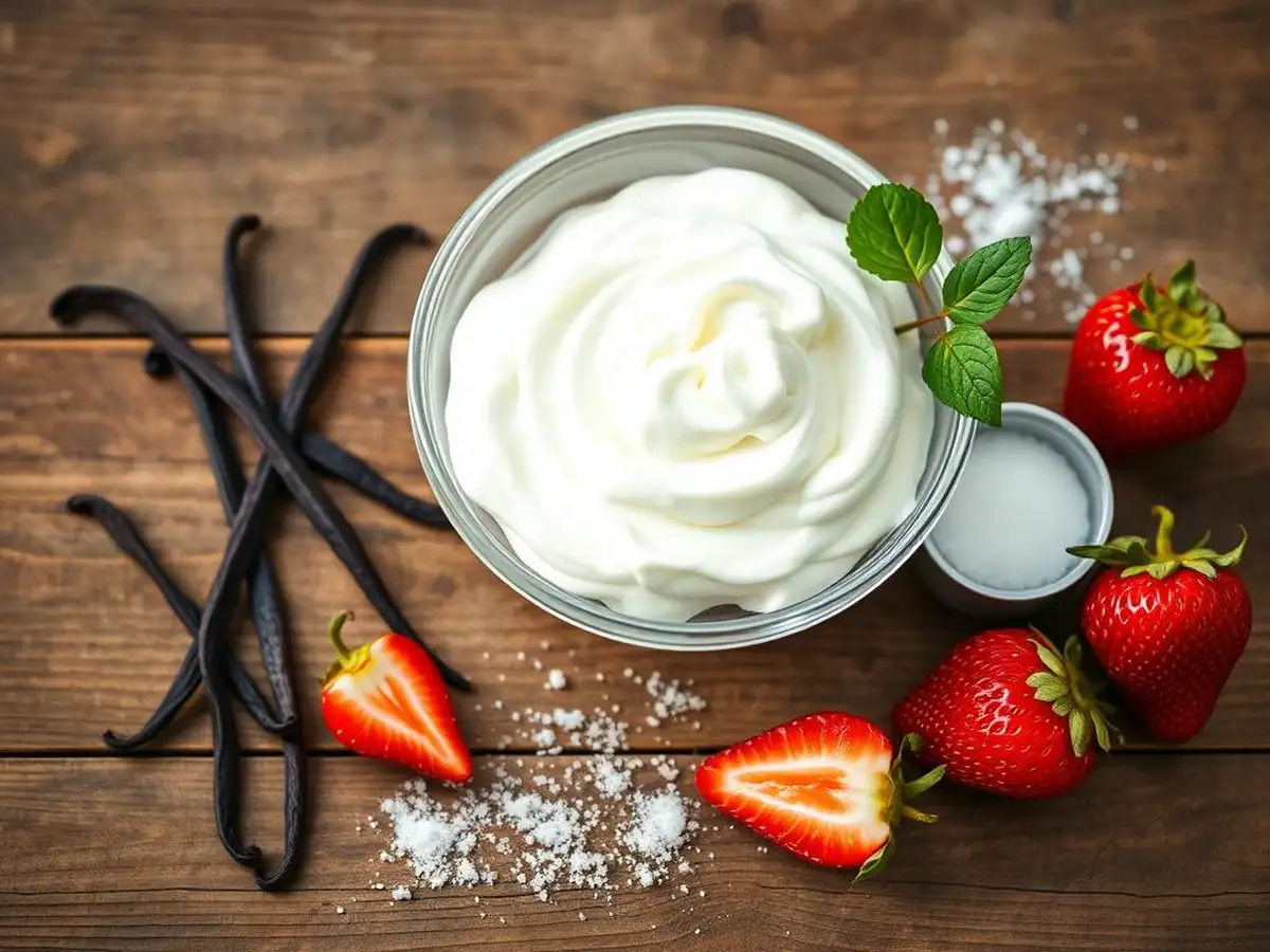  fresh ingredients for Chantilly cream